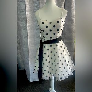 Satin Polka dot dress